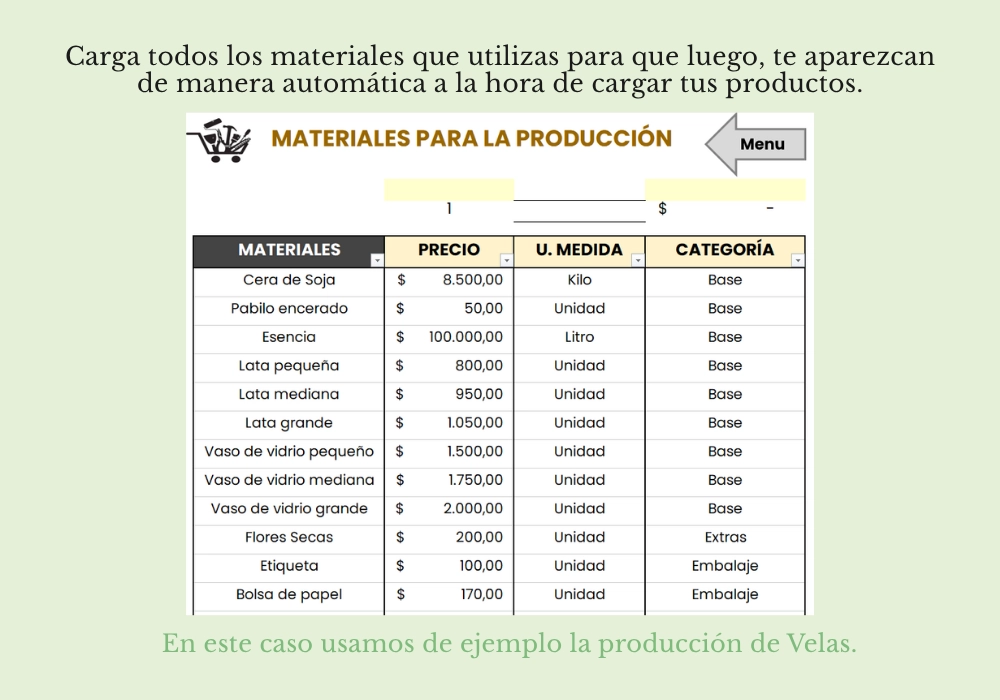 Calculadora de Costos de Productos - Imagen 2