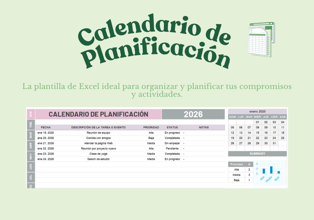 Calendario de Planificación