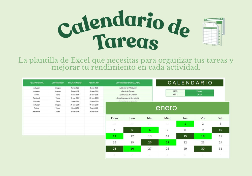 Calendario de Tareas