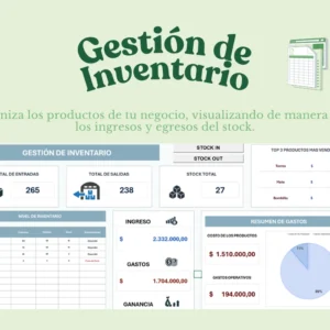 Control y gestión de Stock